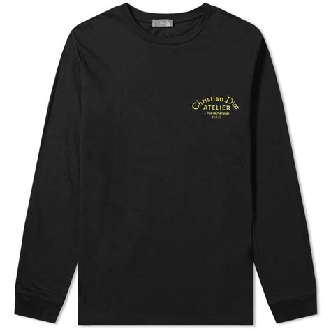 dior black shirt|christian dior long sleeve shirts.